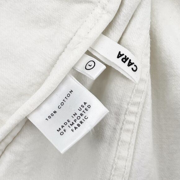 GRLFRND Cara Cropped Denim Jacket Women’s Size Large Vienna Raw Hem Distressed - Picture 4 of 6